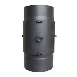 Kaminfilter - KaminFILTERKat, Ø 150 mm, mit Revisionstür, Farbe: Dunkelgrau