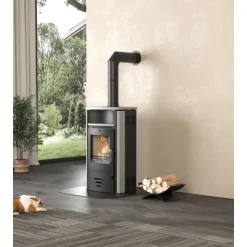 Kaminofen Stockholm 4.0 6,5kW GranitAnschl. oben 150mm