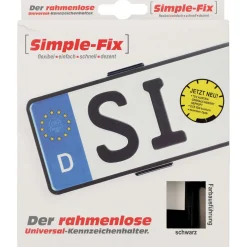 Kennzeichenhalter sumple fix schwarz