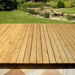 Kiefer-Terrassendiele zweiseitig genutet 200 x 14,6 x 2,6 cm