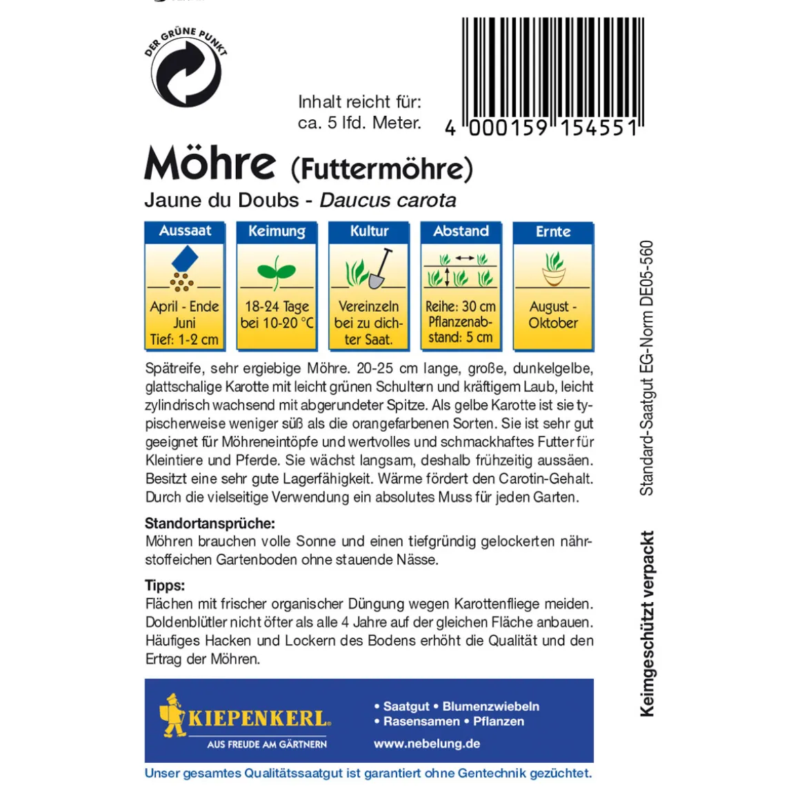 Kiepenkerl Moehre Jaune du Doubs