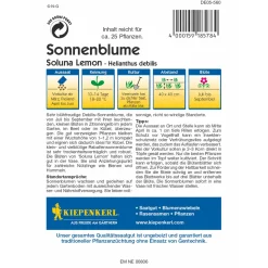 Kiepenkerl Sonnenblume Soluna Lemon