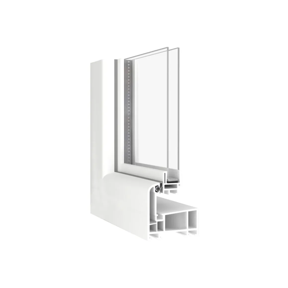Kippfenster Q59 600 x 400 mm ISO Glas weiss