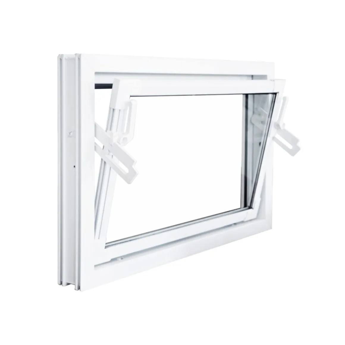 Kippfenster Q59 600x500mm ISO Glas weiss