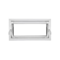 Kippfenster Q59 800 x 400 mm ISO Glas weiss