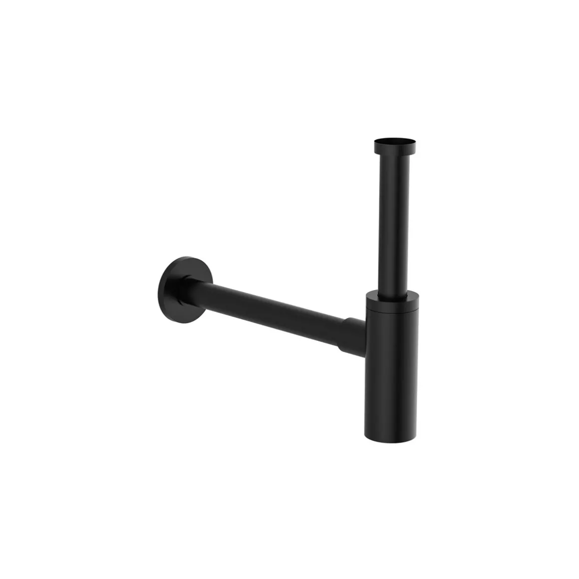 Kirchhoff Design-Flaschensiphon schwarz 1 1/4" x 32 mm rund