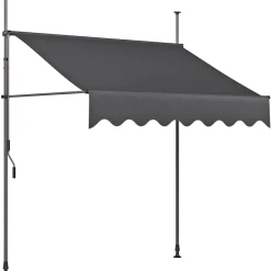 Klemmmarkise 300x120x300 cm grau