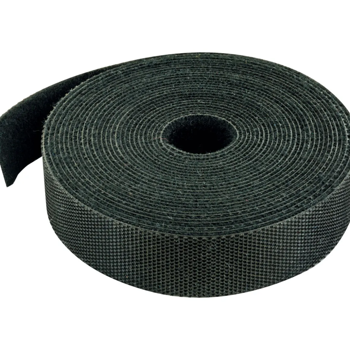 Klettband Rolle schwarz/3m