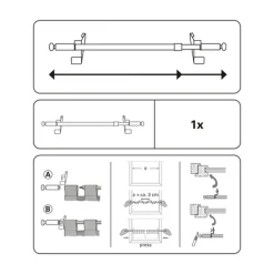 Kl St P&Go Filig Kug 80-110cm weiss