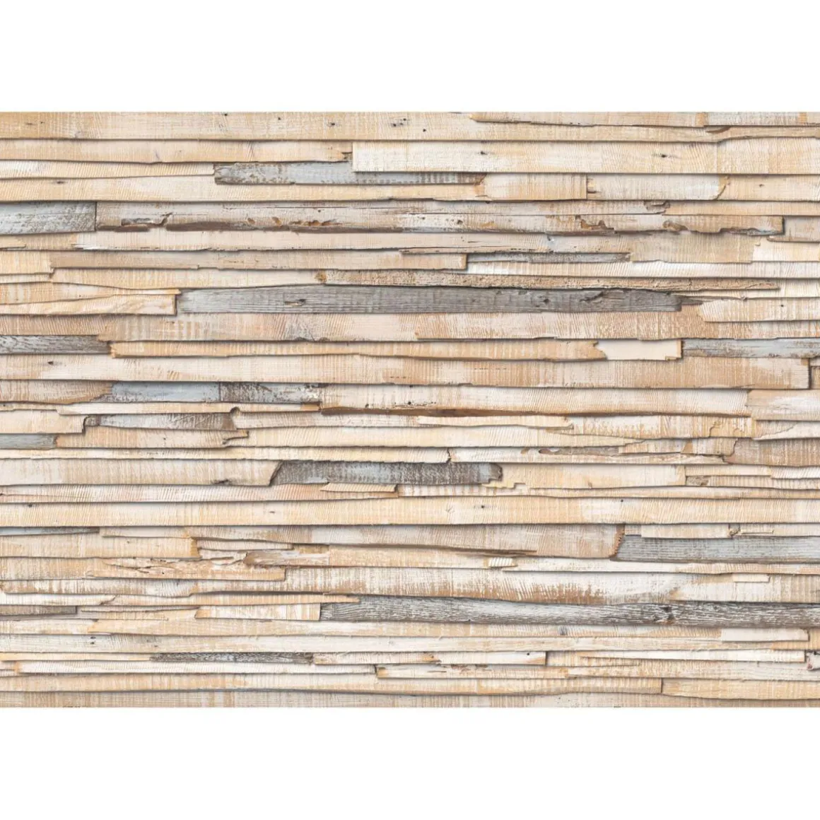 Komar Papier-Fototapete Whitewashed Wood 368 x 254 cm