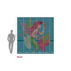 KomarVlies Fototapete Ariel Little Friends 250x250 cm