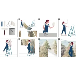 KomarVlies Fototapete Cactus Grey 400x250 cm