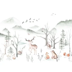 KomarVlies Fototapete Cozy Woods 400x280 cm