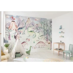 KomarVlies Fototapete Dino Playground 400x280 cm