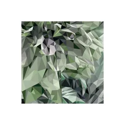 KomarVlies Fototapete Emerald Flowers 300x280 cm