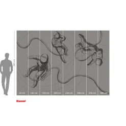 KomarVlies Fototapete Extraordinary Astronauts 400x280 cm