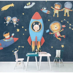KomarVlies Fototapete Friends in Space 350x280 cm