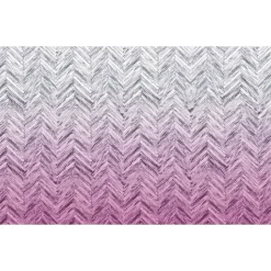 KomarVlies Fototapete Herringbone Pink 400x250 cm