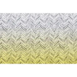 KomarVlies Fototapete Herringbone Yellow 400x250 cm
