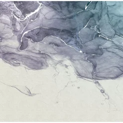 KomarVlies Fototapete Ink Blue Fluid 300x280 cm