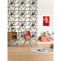 KomarVlies Fototapete Mickey Mouse Foot Labyrinth 200x280 cm