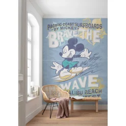 KomarVlies Fototapete Mickey Brave the Wave 200x280 cm