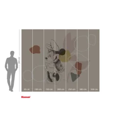 KomarVlies Fototapete Minnie Soft Shapes 350x280 cm