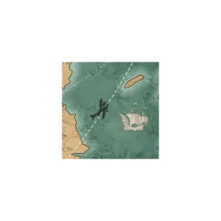 KomarVlies Fototapete Old Travel Map 300x280 cm
