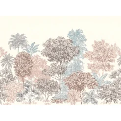 KomarVlies Fototapete Painted Trees 400x280 cm