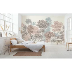 KomarVlies Fototapete Painted Trees 400x280 cm