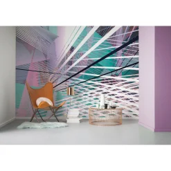 KomarVlies Fototapete Space Grid Spring 400x250 cm