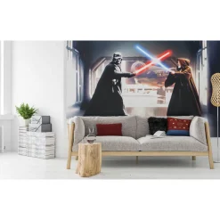 KomarVlies Fototapete Star Wars Vader vs. Kenobi 300x200 cm