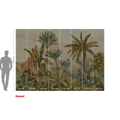 KomarVlies Fototapete Tropical Vintage Garden 400x280 cm