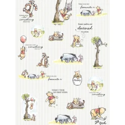 KomarVlies Fototapete Winnie the Pooh Stripes 200x280 cm