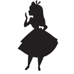 KomarWandbild Alice Silhouette 50x70 cm