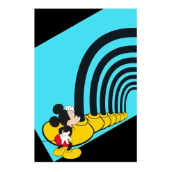KomarWandbild Mickey Mouse Foot Tunnel 40x50 cm