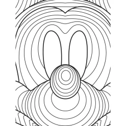 KomarWandbild Mickey Mouse Lines 40x50 cm