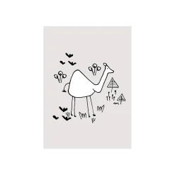 KomarWandbild Scribble Camel 50x70 cm