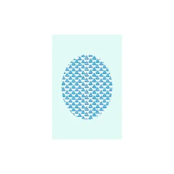 KomarWandbild Shelly Patterns Aqua 40x50 cm