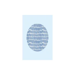 KomarWandbild Shelly Patterns Blue 40x50 cm