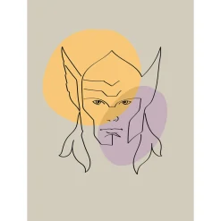 KomarWandbild Soulful Sanctuary Thor Head 50x70 cm