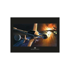 KomarWandbild Star Wars Classic Endor Orbit War 50x40 cm