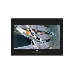 KomarWandbild Star Wars Classic X-Wing vs TIE-Fighter 70x50 cm
