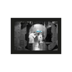 KomarWandbild Star Wars Classic Leia R2D2 Upload 70x50 cm