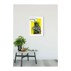 KomarWandbild Star Wars Classic Comic Quote Boba_Fett 40x50 cm