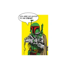 KomarWandbild Star Wars Classic Comic Quote Boba_Fett 40x50 cm