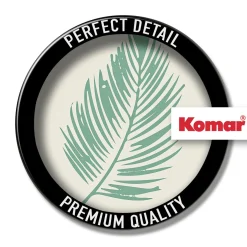 KomarWandbild Winter Tropics Black Panther Palm Leaf 50x70 cm