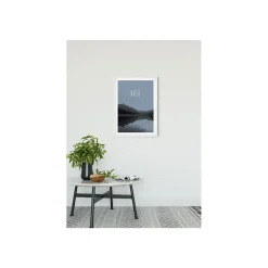 KomarWandbild Word Lake Hush Steel 50x70 cm