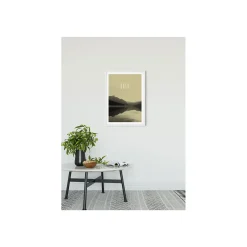 KomarWandbild Word Lake Hush Sand 50x70 cm