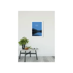 KomarWandbild Word Lake Hush Blue 50x70 cm